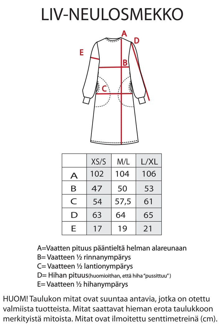 Liv-neulosmekon mitat.