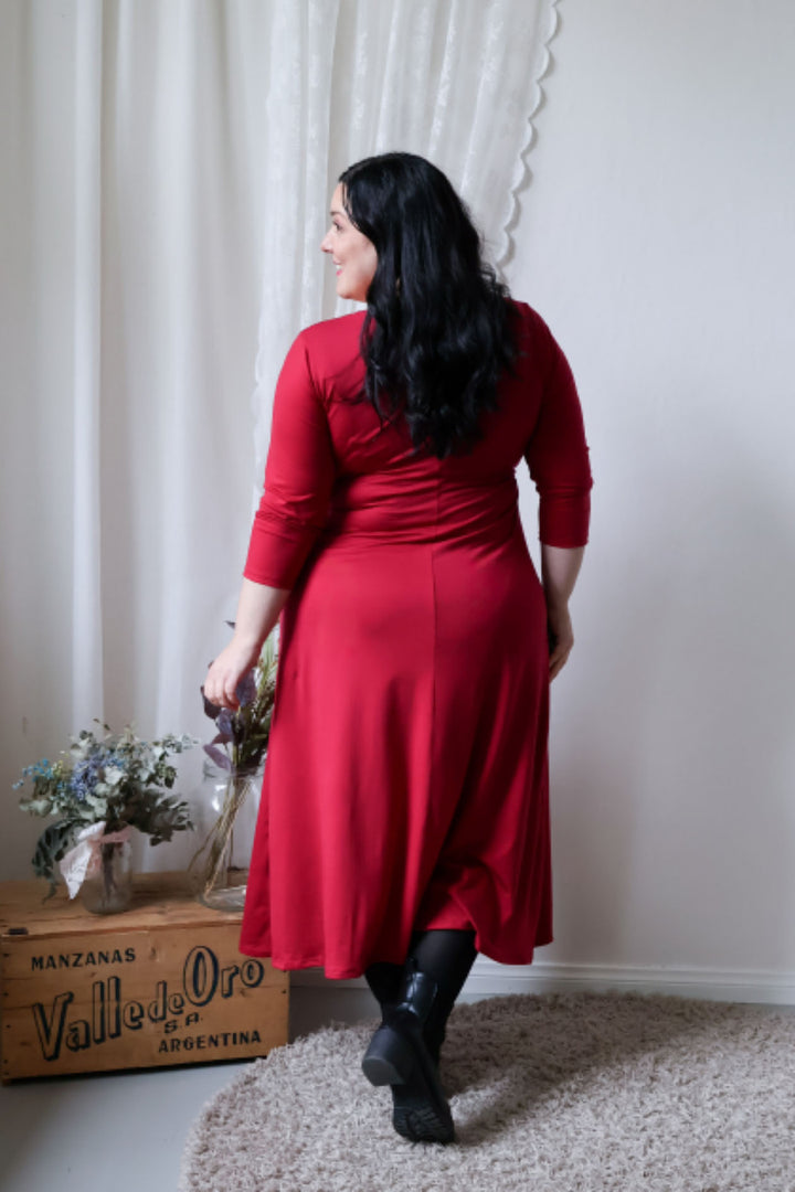 Laura-kietaisumekko 3/4 hihalla