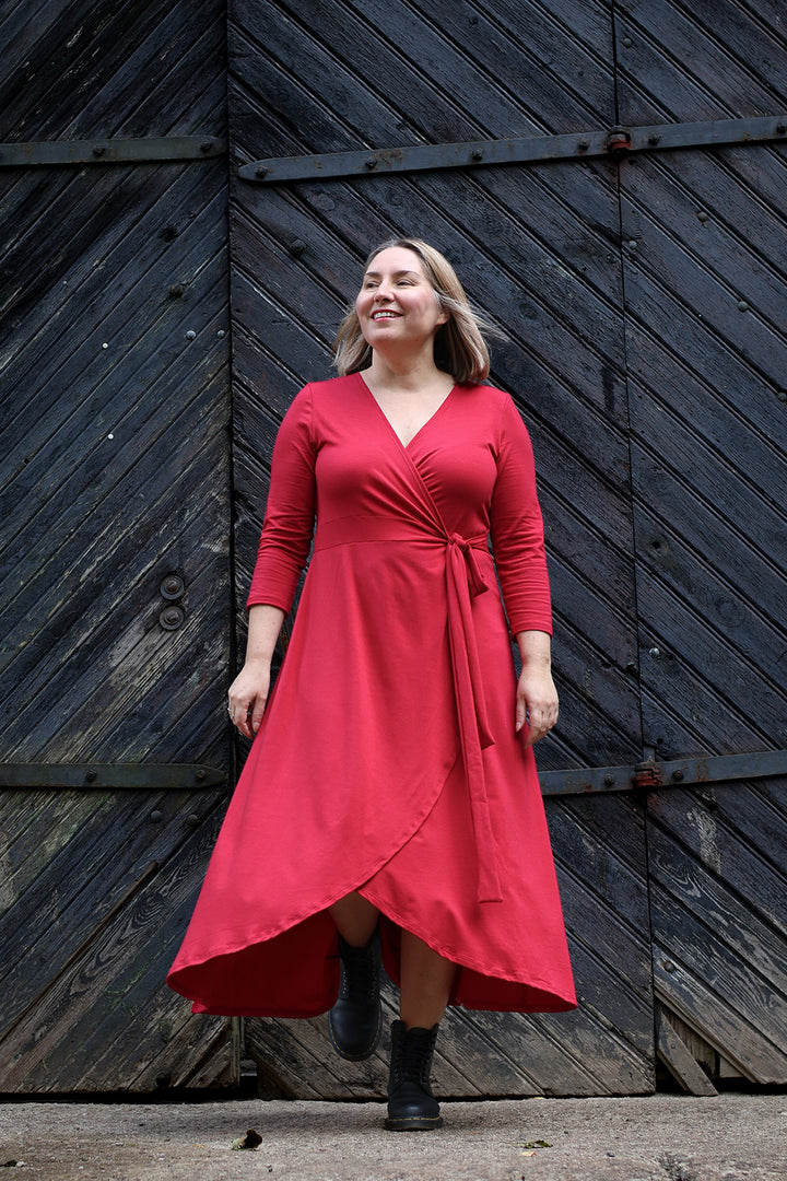 Laura-kietaisumekko 3/4 hihalla
