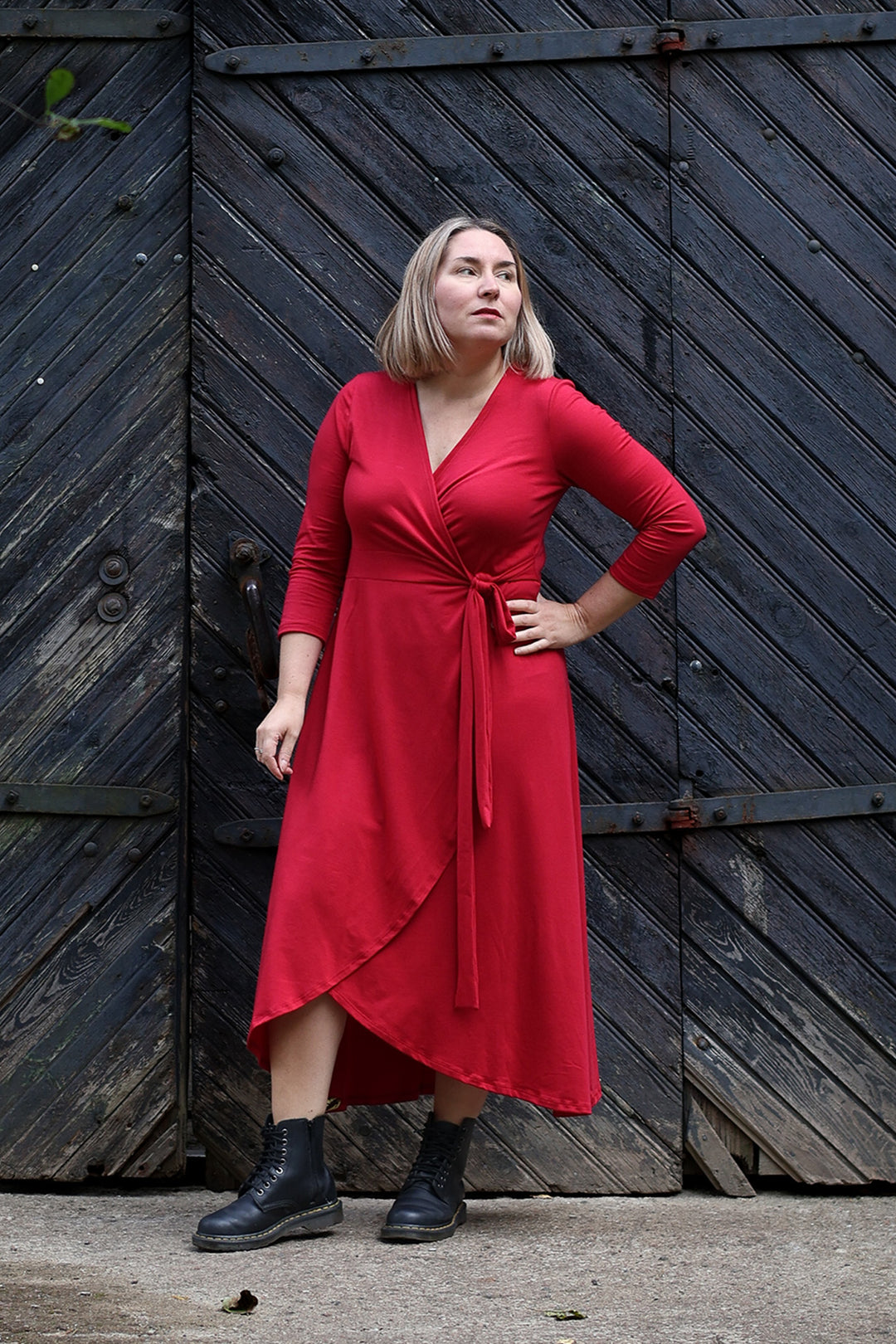 Laura-kietaisumekko 3/4 hihalla