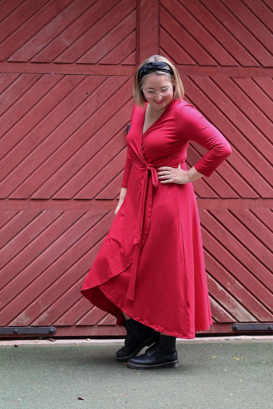 Laura-kietaisumekko 3/4 hihalla