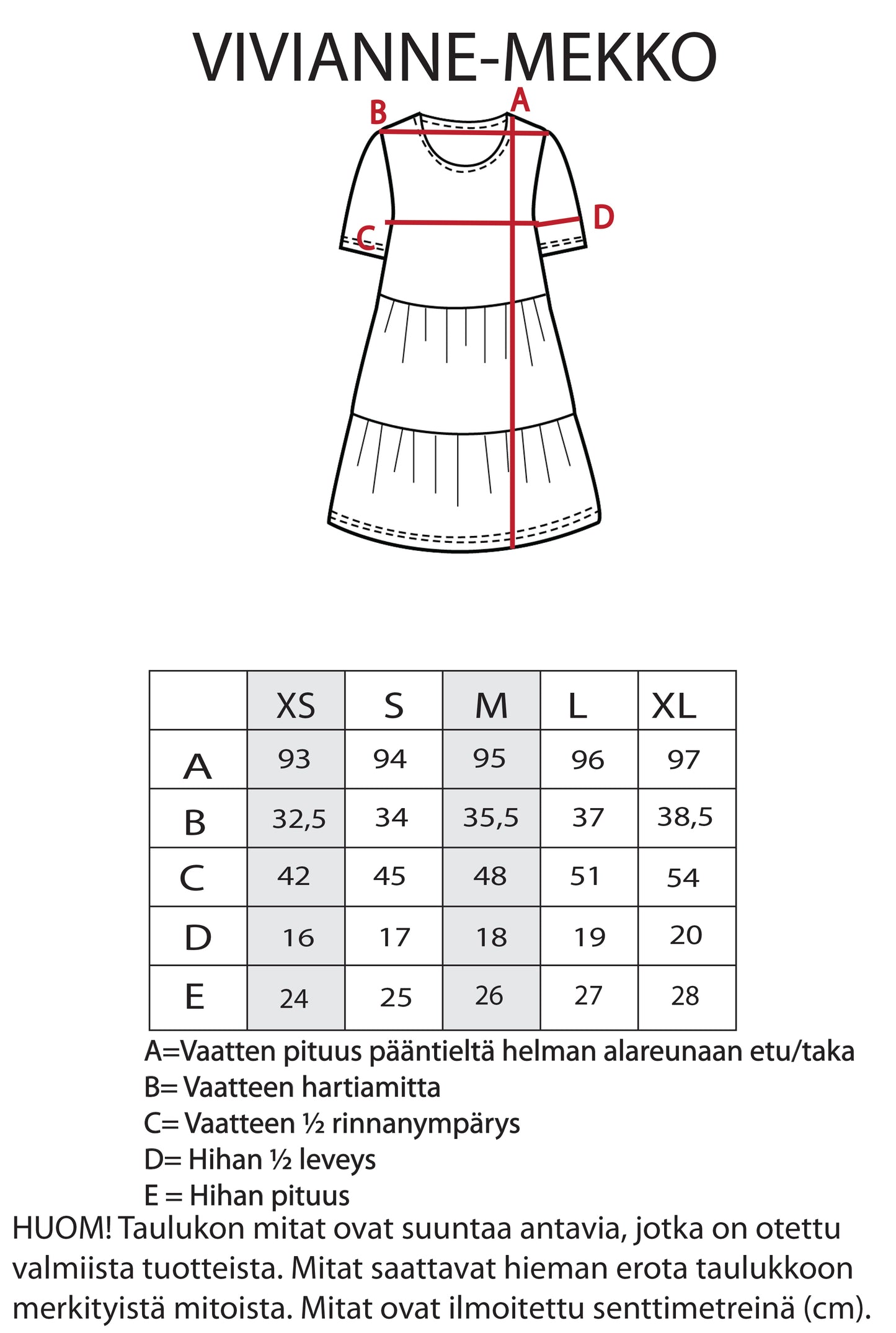 Vivianne-neulosmekko yksivärinen