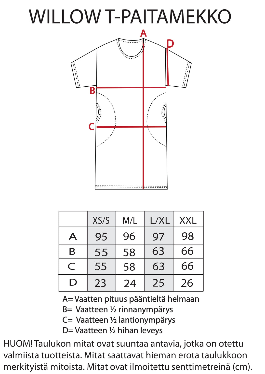 Willow t-paitamekko raidallinen