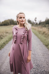 Amelia-neulosmekko yksivärinen